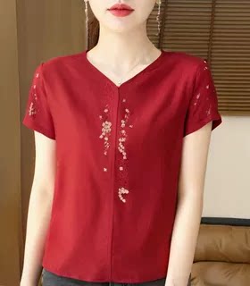 清仓夏装郎婷儿品牌折扣绣花
