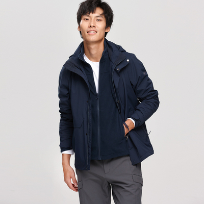 诺诗兰男女三合一秋冬户外防风防水冲锋衣NWJCH5667E