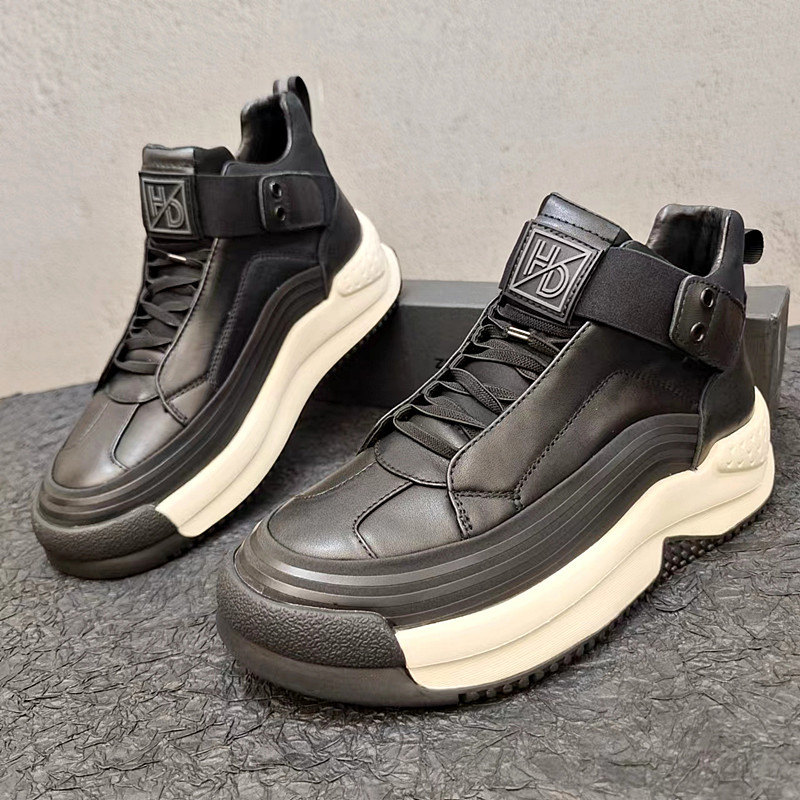 枫之时尚冬季2023保暖高帮鞋牛皮