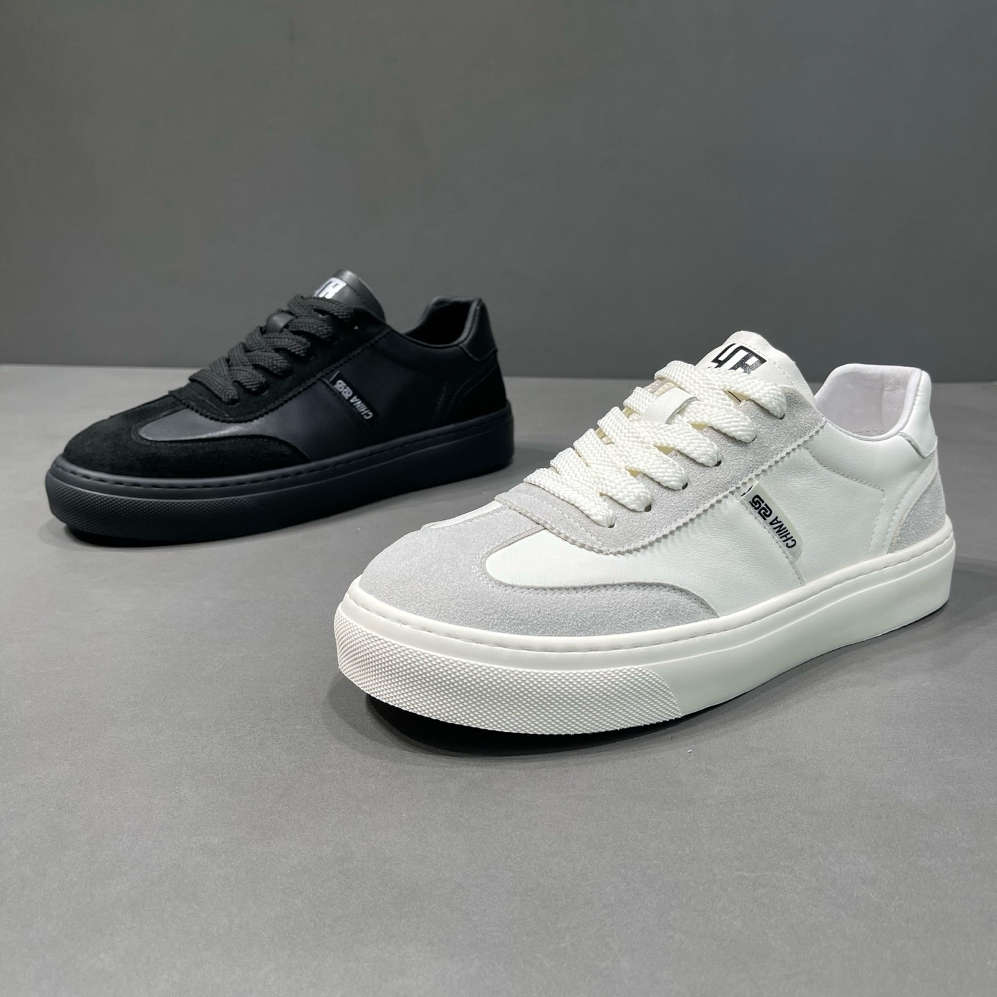 枫之时尚2025秋季新款牛皮潮流百搭青少年运动休闲鞋厚底防滑板鞋