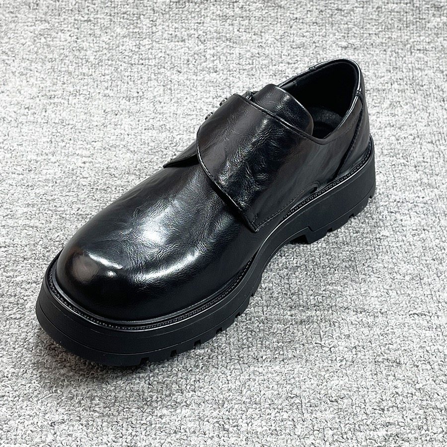 有范男鞋春季厚底2026商务休闲鞋舒适透气真皮个性发型师男士皮鞋