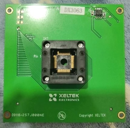 西尔特适配座DX3063 QFP52烧录座希尔特6100N编程 座DX3063