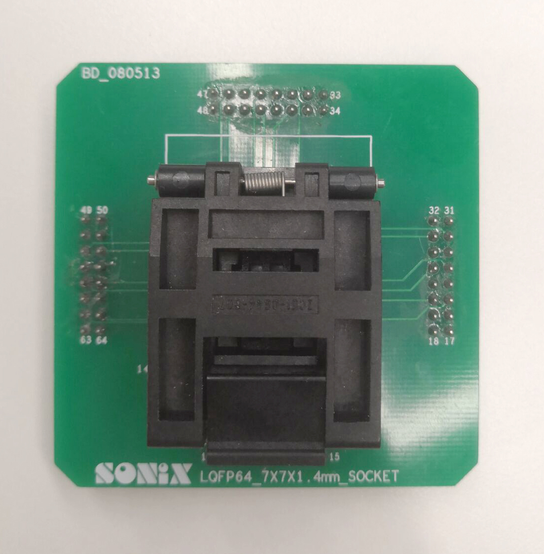 松翰烧录器专用烧录座LQFP64 QFP64 7*7MM 0.4MM