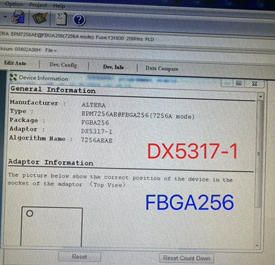 DX5317-1西尔特SP6100N适配器 烧录座 烧写座FBGA256