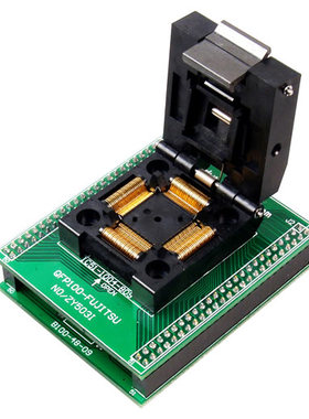 ZY503I 原装周立功专用IC烧录座 编程座 适配器 TQFP100 QFP100