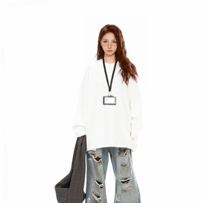 蝙蝠袖纯色简约卫衣春秋男女款