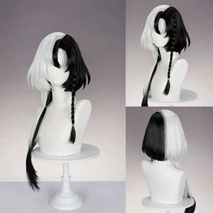 动漫家 假发 空空儿 王者荣耀 造型款cos假发 拼色头皮顶 玫瑰网