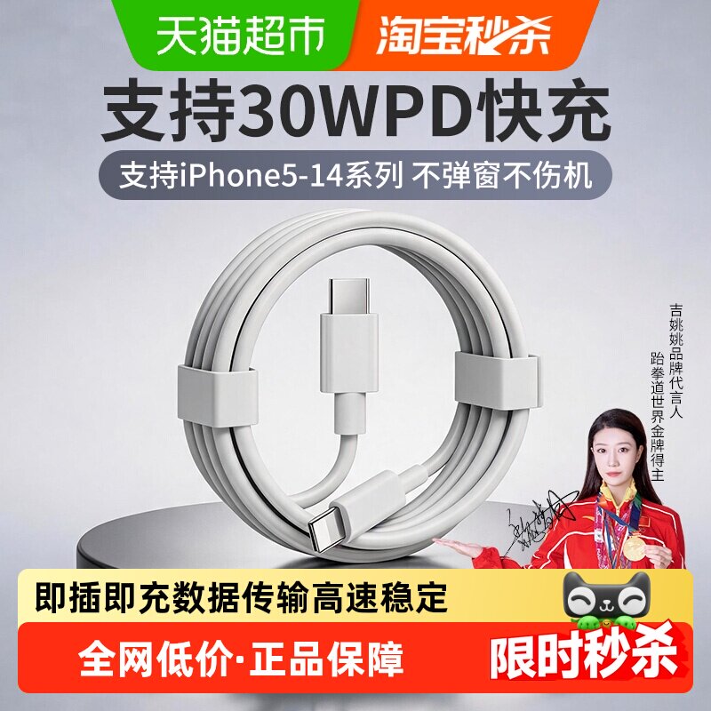 JIYAOYAO苹果PD快充数据线图片