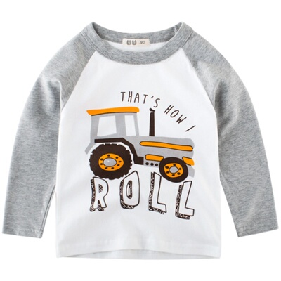 儿童长袖卡通印花韩版长袖打底衫