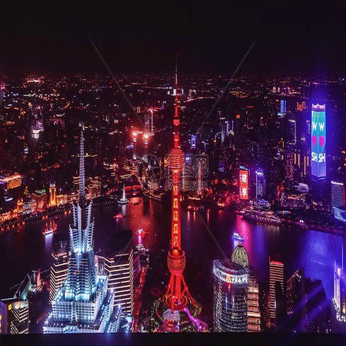 上海东方明珠夜游