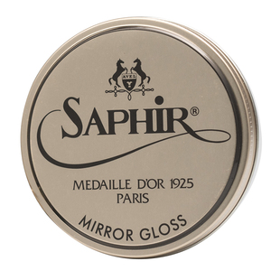 Saphir Mirror Gloss法国莎菲雅黑金镜面鞋蜡 皮鞋快速抛光增亮膏
