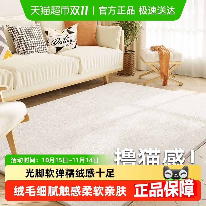 大江客厅地毯卧室毛绒撸猫感地垫
