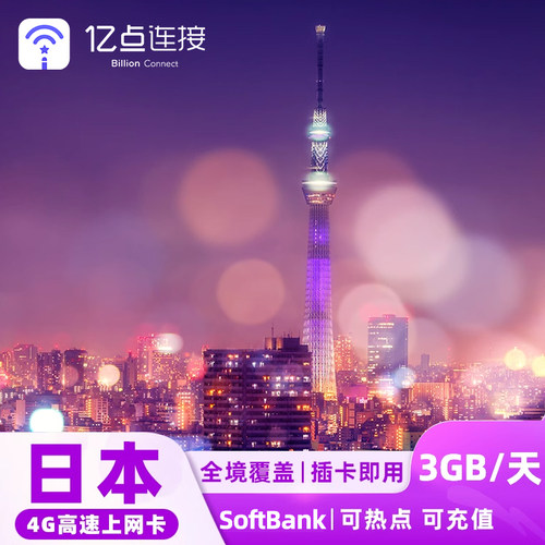 日本电话卡4G卡