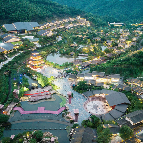 [葛仙村度假区-大门票+往返索道（当日可用）赠观光车+千灯巡游]上下行