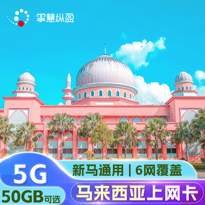 亿点 马来西亚4G5G流量上网卡DIGI新马通用手机sim电话卡可选50GB