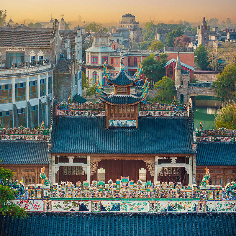 江门开平赤坎古镇华侨国际度假区多酒店可用，2天1晚双人套票含早餐