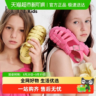 KIDS童鞋 软底女童罗马鞋 凉鞋 女孩透气夏鞋 2026新款 ELLE