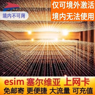 塞尔维亚eSIM欧洲多国通用ESIM虚拟卡4G高速流量贝尔格莱德旅游卡