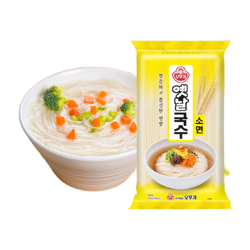 【包邮】不倒翁韩国进口OTTOGI高筋面条挂面900g传统细面素面速食