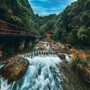 [玄真漂流旅游度假区-溪降王炸线]玄真. 溪降~王炸线（全程)+ (送登峰魔毯+大峡谷)
