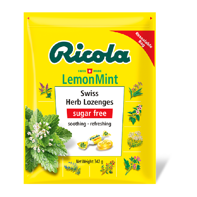 Ricola/利口乐无糖柠檬味润喉糖