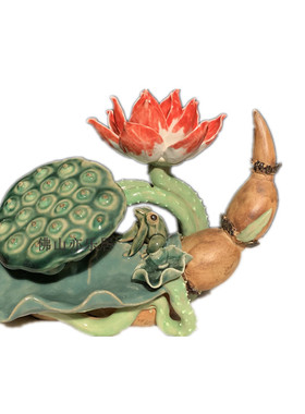 石湾公仔博古架乔迁开业新居摆件