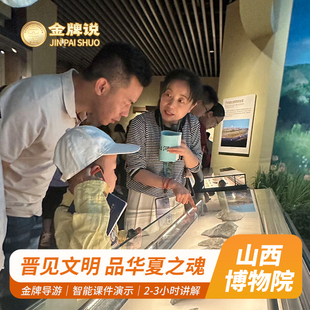 金牌说 3H金牌导游讲解门票可选大咖解说亲子小团 山西博物院2H