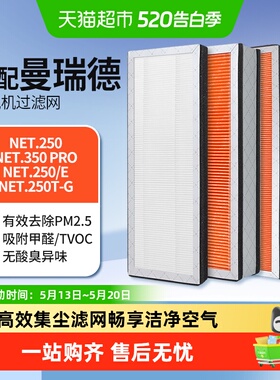 适配曼瑞德NET250.Pro全热回收型新风机过滤网滤芯F1106集尘滤芯