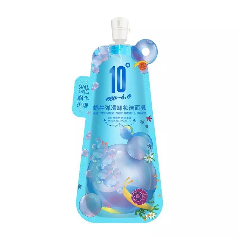 10度蜗牛卸妆毛孔保湿泡沫护肤品