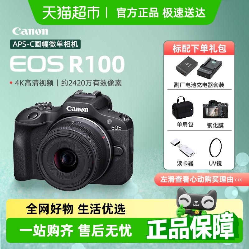 Canon/佳能R100微单数码相机半画幅4K高清视频vlog学