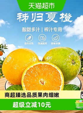 农鲜淘秭归夏橙应季酸甜多汁