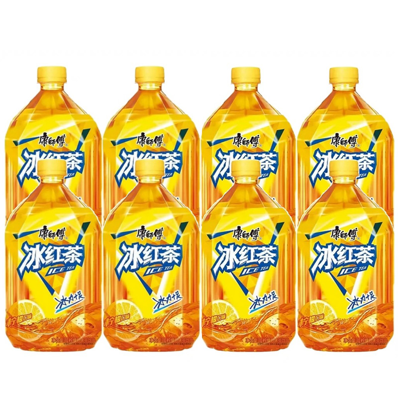康师傅冰红茶1L大瓶装绿茶蜜茶清茶柠檬味饮料清爽解腻