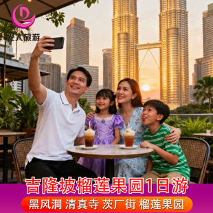 马来西亚吉隆坡榴莲果园嘉年华榴莲宝宝大师纯玩亲子一日游