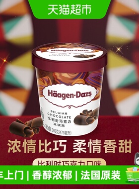 【法国进口】2杯起购哈根达斯冰淇淋比利时巧克力味392g
