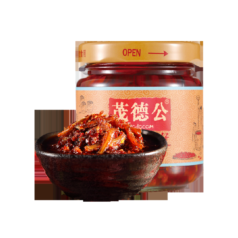 茂德公香辣鱼仔酱100g下饭菜辣椒酱拌饭酱拌面酱调味佐料辣酱,粮油调味/速食/干货/烘焙,酱类调料,淘宝优惠券,粉丝福利购,淘宝优惠卷
