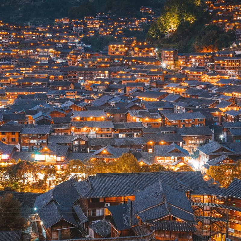 贵州旅游纯玩5天4晚黄果树瀑布荔波西江千户苗寨瑶山古寨含表演