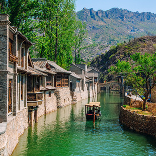 【25汤泉季】北京古北水镇2天1晚含住宿门票御大汤泉票摆渡车