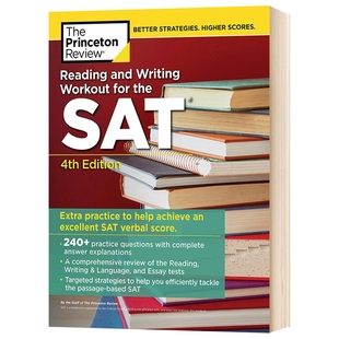 SAT读写训练 第4版 Reading and Writing Workout for the SAT 英文原版英语教材 Princeton Review 新版 进口英语书籍