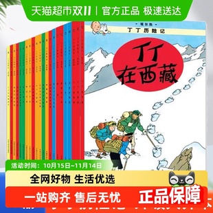 正版 丁丁历险记大开本经典 22全集儿童漫画绘本连环画 书籍 新版