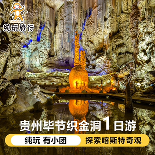 可选2-6人小团毕节织金洞一日游贵州旅游贵阳周边纯玩跟团游溶洞