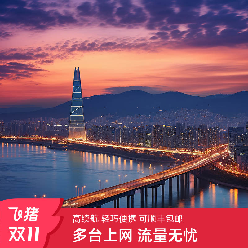 韩国wifi租赁4G途鸽T8出国出境egg上网济州岛首尔随身无线移动流