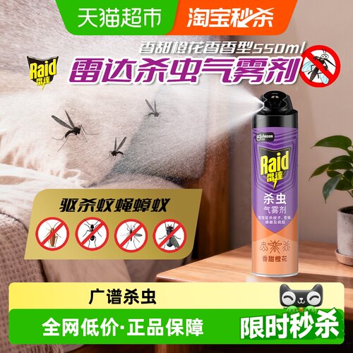 雷达杀虫气雾剂橙香驱虫550ml