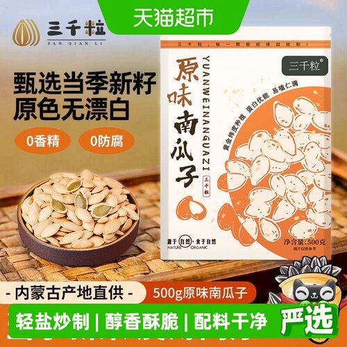 三千粒内蒙古当季新果南瓜子500g