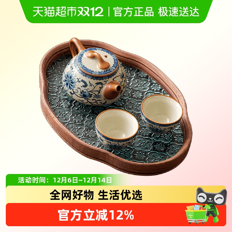 唐丰青花汝窑陶瓷茶壶泡茶石瓢壶