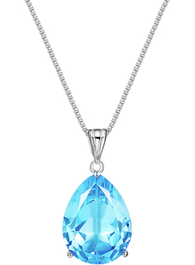 饰品天然宝石项链TEUCER925银