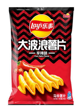 乐事大波浪薯片辛辣味厚实酥脆