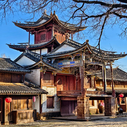 尊享【大理—丽江】旅行大巴专线沙溪古镇纯玩一日游打卡有风小院