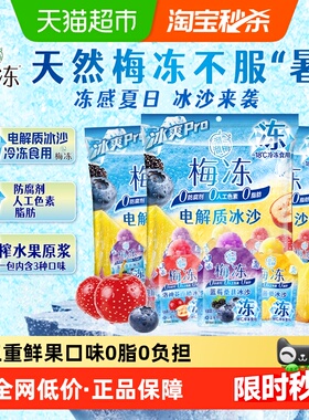 溜溜梅电解质冰沙梅冻20g*15小袋蓝莓菠萝山楂冰爽解暑0人工色素
