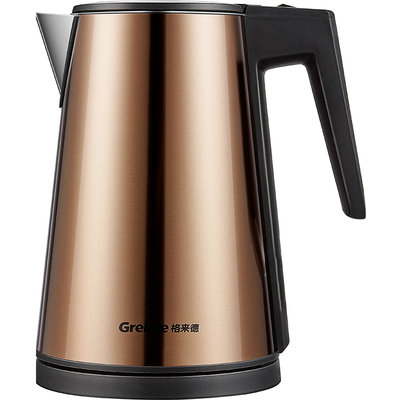 格来德1.7L保温防烫彩钢电热水壶
