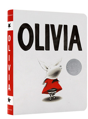 奥莉薇 一只喜欢红色的小小猪 Olivia  吴敏兰绘本123书单 凯迪克奖 培养创造力的思考 2-5岁 英文原版儿童进口英语绘本